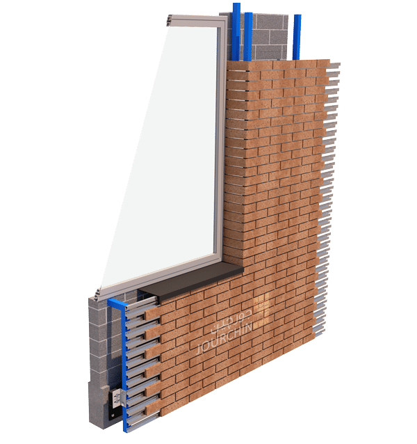 نمای خشک آجری جورچین-Jourchinco DRy Brick Facade