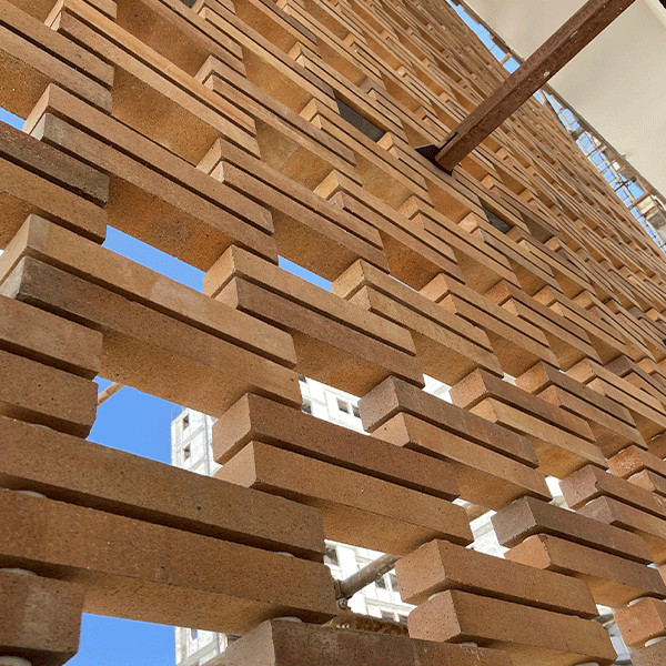 نمای خشک آجری جورچین-Jourchinco DRy Brick Facade/ www.jourchinco.com/