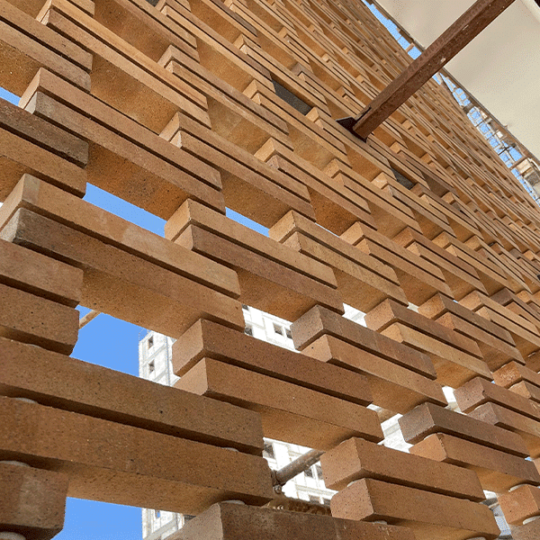 نمای خشک آجری جورچین-Jourchinco DRy Brick Facade/ www.jourchinco.com/