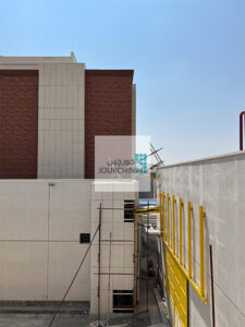 پروژه بیمارستان فوق تخصصی گل گهر سیرجان - نما خشک آجر جورچین-Jourchinco Dry Brick Facade-www.jourchinco.com
