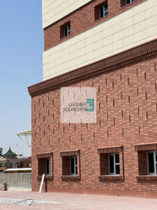 پروژه بیمارستان فوق تخصصی گل گهر سیرجان - نما خشک آجر جورچین-Jourchinco Dry Brick Facade-www.jourchinco.com