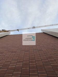 پروژه بیمارستان فوق تخصصی گل گهر سیرجان - نما خشک آجر جورچین-Jourchinco Dry Brick Facade-www.jourchinco.com