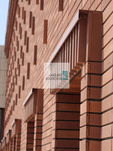 پروژه بیمارستان فوق تخصصی گل گهر سیرجان - نما خشک آجر جورچین-Jourchinco Dry Brick Facade-www.jourchinco.com