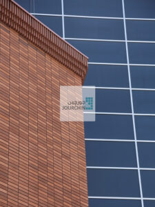 پروژه بیمارستان فوق تخصصی گل گهر سیرجان - نما خشک آجر جورچین-Jourchinco Dry Brick Facade-www.jourchinco.com
