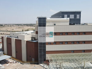 پروژه بیمارستان فوق تخصصی گل گهر سیرجان - نما خشک آجر جورچین-Jourchinco Dry Brick Facade-www.jourchinco.com