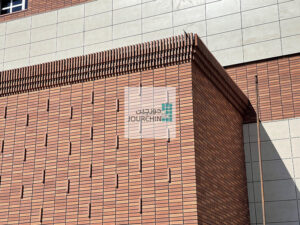 پروژه بیمارستان فوق تخصصی گل گهر سیرجان - نما خشک آجر جورچین-Jourchinco Dry Brick Facade-www.jourchinco.com